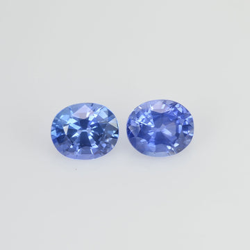 1.70 cts Natural Blue Sapphire Loose Pair Gemstone Oval Cut