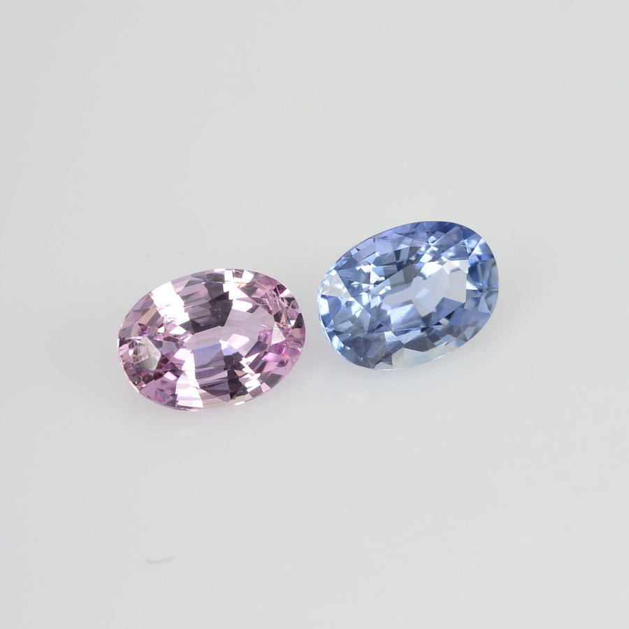 1.73 cts Natural Fancy Sapphire Loose Pair Gemstone Oval Cut