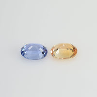 1.63 cts Natural Fancy Sapphire Loose Pair Gemstone Oval Cut