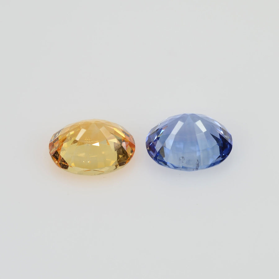1.55 cts Natural Fancy Sapphire Loose Pair Gemstone Oval Cut