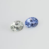 1.68 cts Natural Fancy Sapphire Loose Pair Gemstone Oval Cut