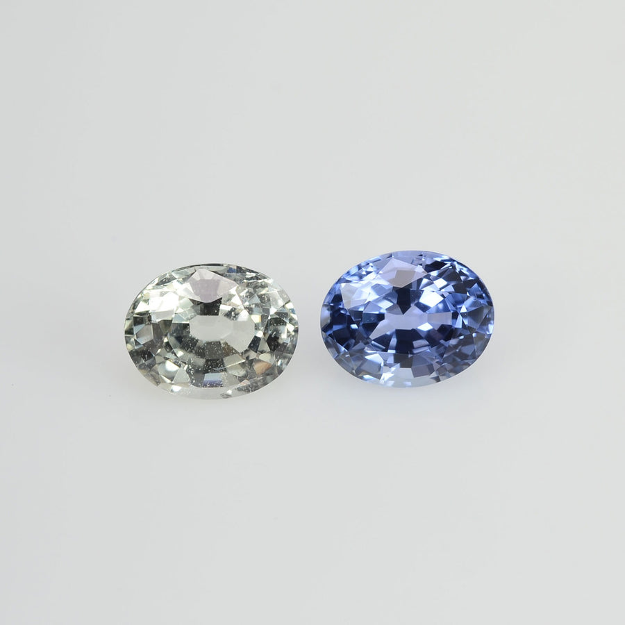 1.68 cts Natural Fancy Sapphire Loose Pair Gemstone Oval Cut