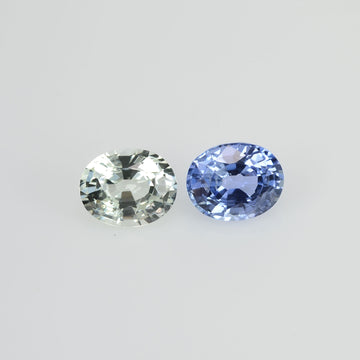 1.46 cts Natural Fancy Sapphire Loose Pair Gemstone Oval Cut - Thai Gems Export Ltd.