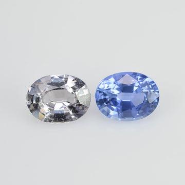 2.72 cts Natural Fancy Sapphire Loose Pair Gemstone Oval Cut