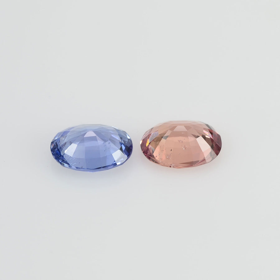 1.63 cts Natural Fancy Sapphire Loose Pair Gemstone Oval Cut