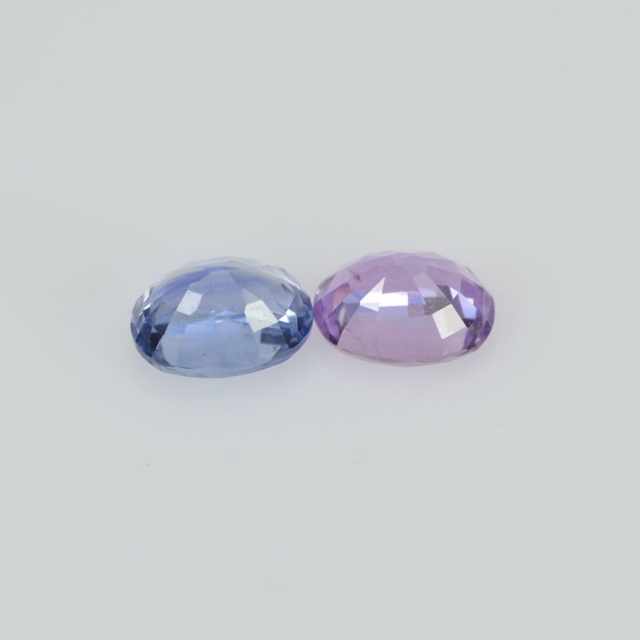 0.63 cts Natural Fancy Sapphire Loose Pair Gemstone Oval Cut