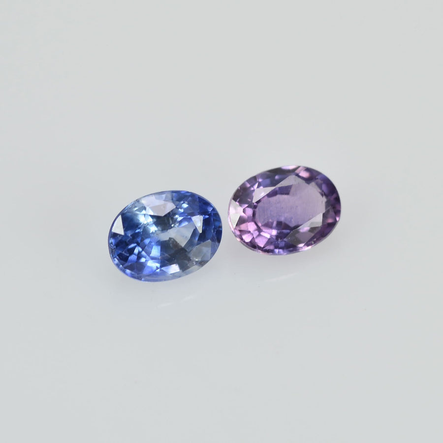 0.46 cts Natural Fancy Sapphire Loose Pair Gemstone Oval Cut