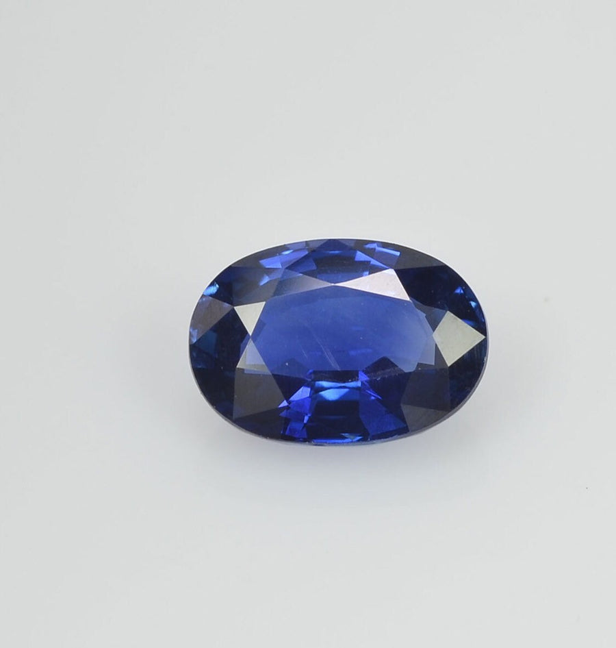 1.35 cts Unheated Natural Blue Sapphire Loose Gemstone Oval Cut