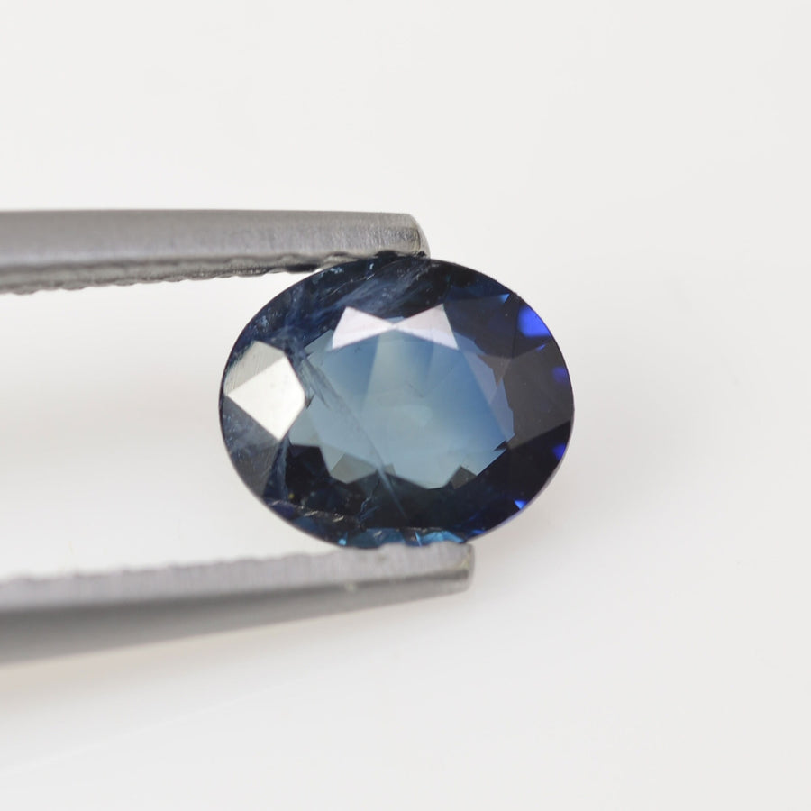 0.67 cts Natural Blue Teal Sapphire Loose Gemstone Oval Cut