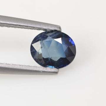 0.67 cts Natural Blue Teal Sapphire Loose Gemstone Oval Cut