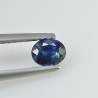 0.73 cts Natural Blue Green Teal Sapphire Loose Gemstone Oval Cut