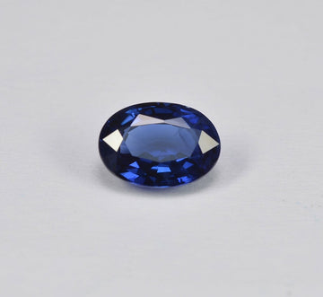 0.86 cts Natural Blue Sapphire Loose Gemstone Oval Cut Certified