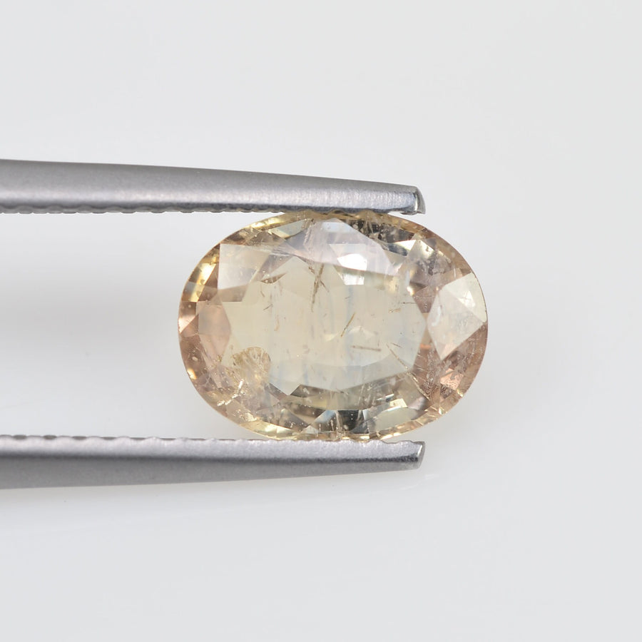 2.09 cts Natural Yellow Sapphire Loose Gemstone Oval Cut