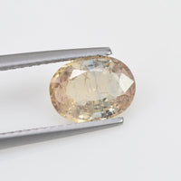 2.09 cts Natural Yellow Sapphire Loose Gemstone Oval Cut