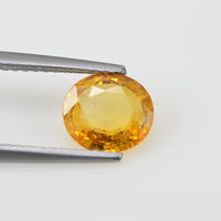 1.53 cts Natural Yellow Sapphire Loose Gemstone Oval Cut