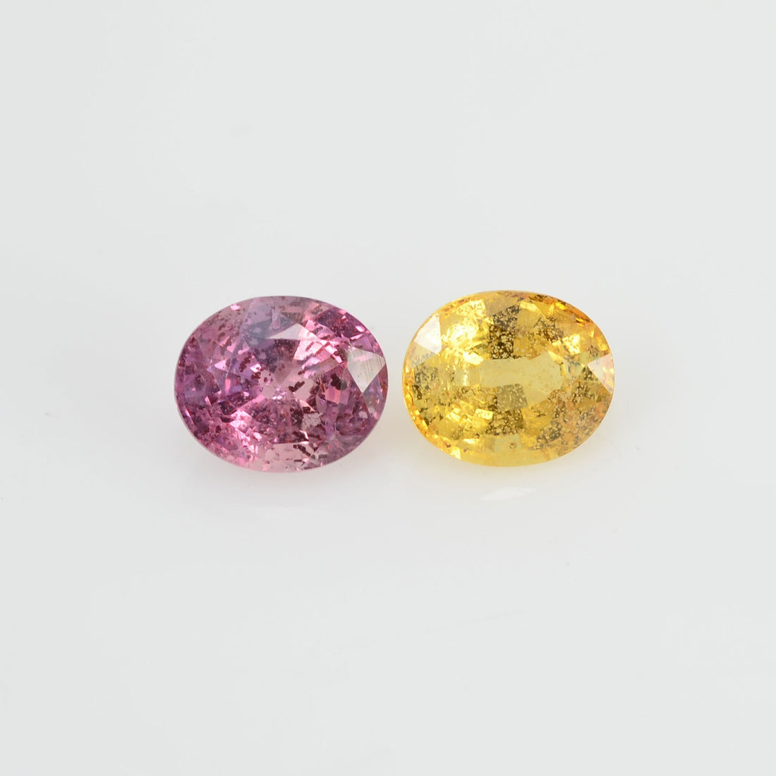 1.84 cts Natural Fancy Sapphire Loose Pair Gemstone Oval Cut