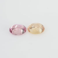 2.06 cts Natural Fancy Sapphire Loose Pair Gemstone Oval Cut