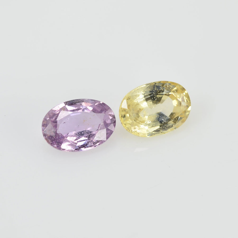 1.92 cts Natural Fancy Sapphire Loose Pair Gemstone Oval Cut