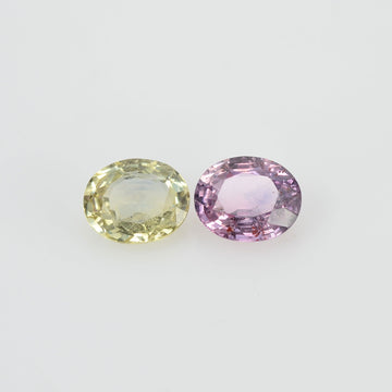 1.66 cts Natural Fancy Sapphire Loose Pair Gemstone Oval Cut