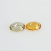 1.89 cts Natural Fancy Sapphire Loose Pair Gemstone Oval Cut