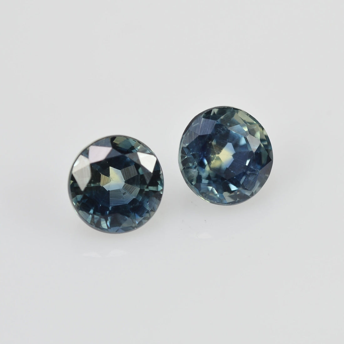 4.3 mm Natural Blue Sapphire Loose Pair Gemstone Round Cut