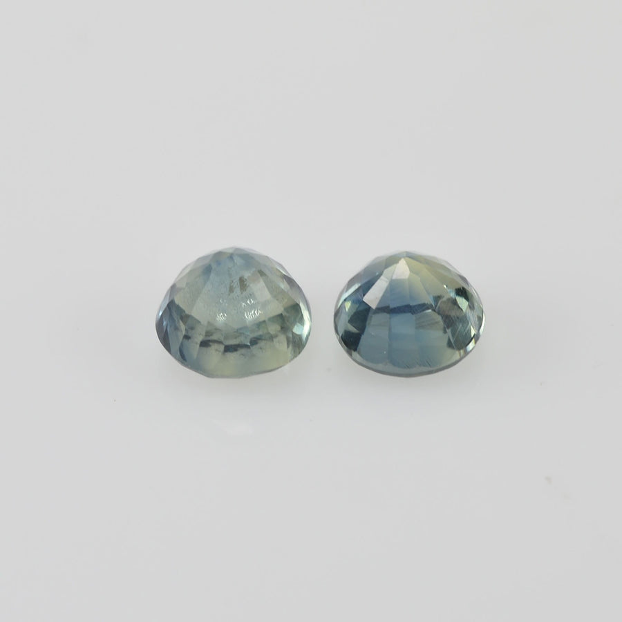 4.00 mm Natural Blue Sapphire Loose Pair Gemstone Round Cut