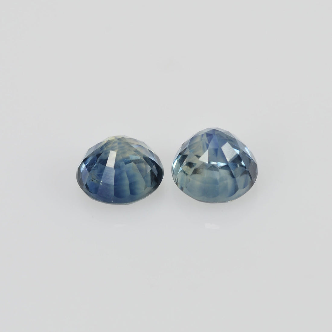 4.00 mm Natural Blue Sapphire Loose Pair Gemstone Round Cut