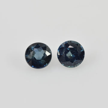 4.00 mm Natural Blue Sapphire Loose Pair Gemstone Round Cut - Thai Gems Export Ltd.