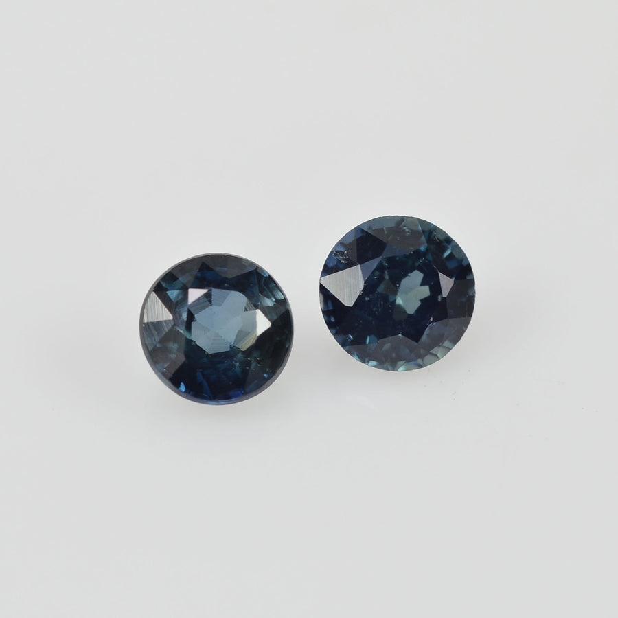 4.00 mm Natural Blue Sapphire Loose Pair Gemstone Round Cut - Thai Gems Export Ltd.