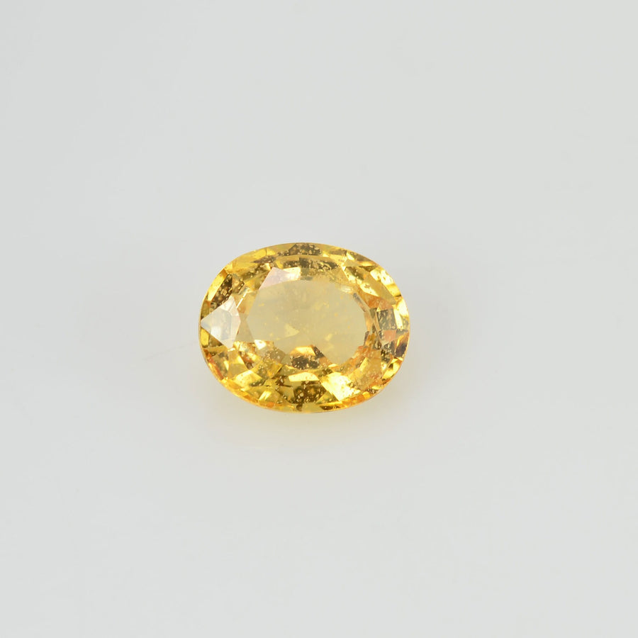 0.80 cts Natural Yellow Sapphire Loose Gemstone Oval Cut