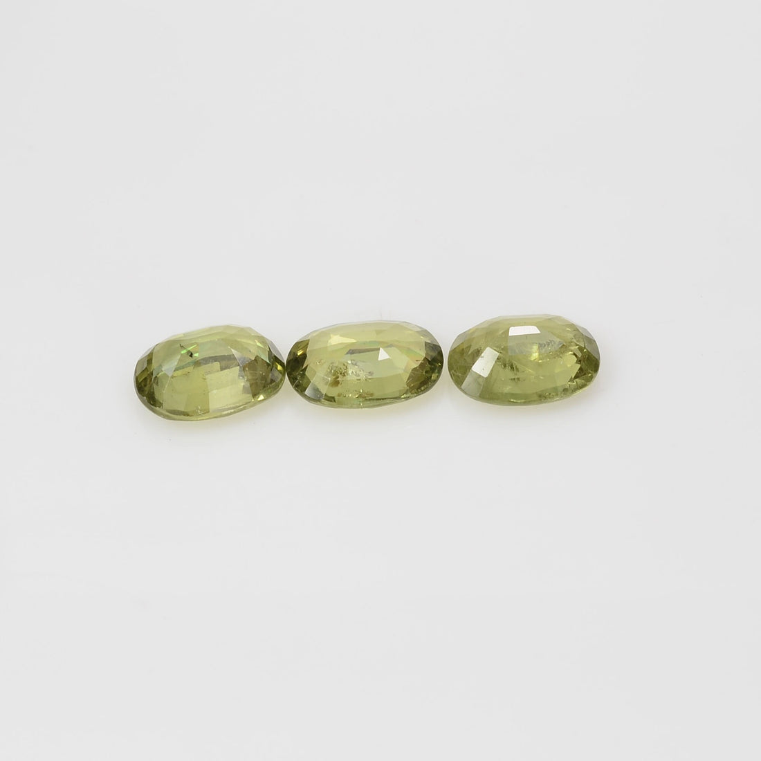 8x6 mm Natural Calibrated Green Sapphire Loose Gemstone Oval Cut