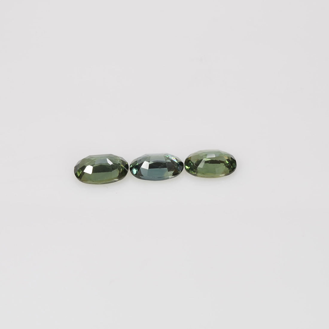 6x4 mm Natural Calibrated Green Sapphire Loose Gemstone Oval Cut