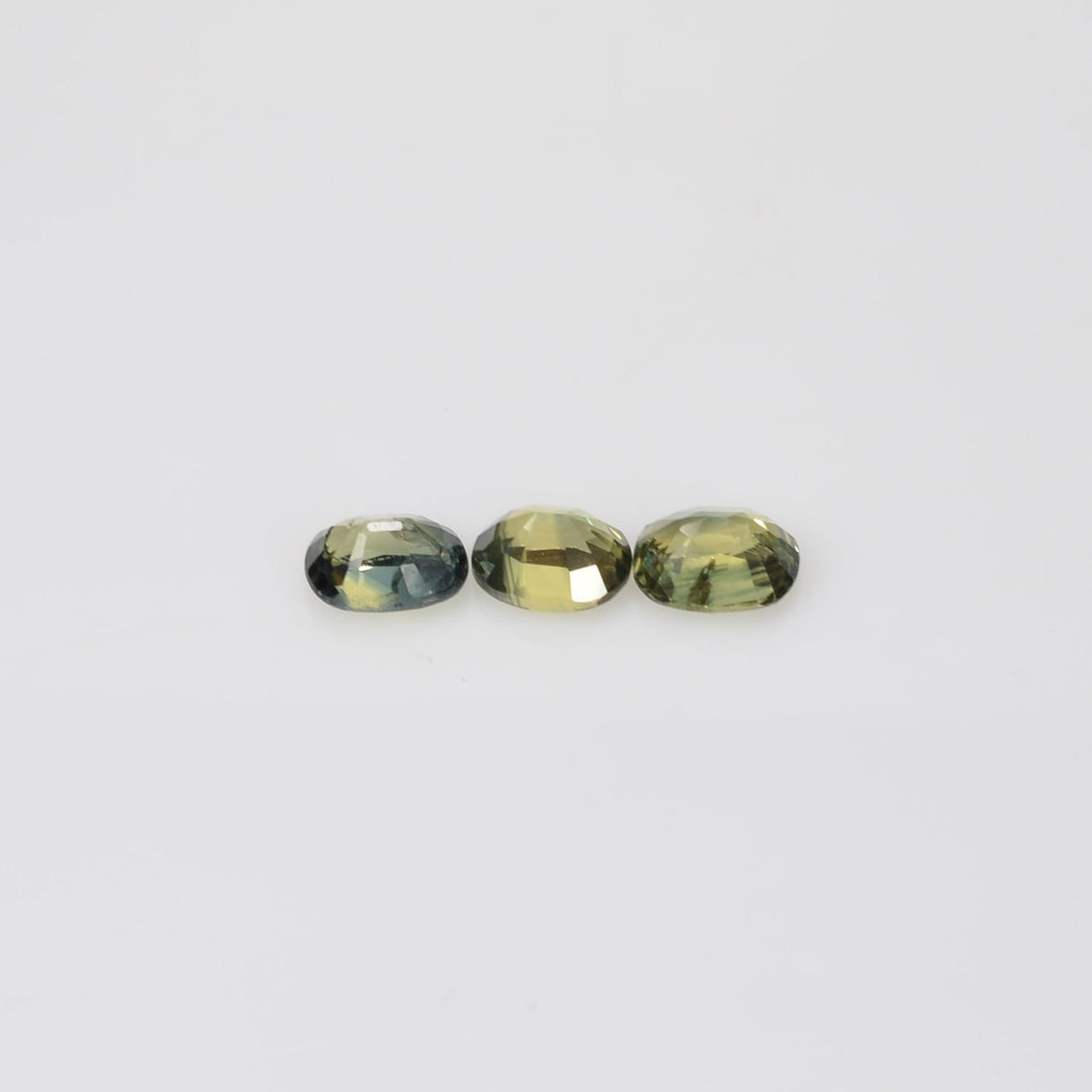 5x4 mm Natural Calibrated Green Sapphire Loose Gemstone Oval Cut