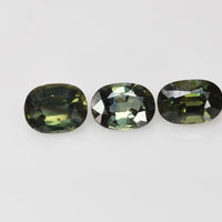 7x5 mm Natural Calibrated Green Sapphire Loose Gemstone Oval Cut