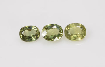 6x5 mm Natural Calibrated Green Sapphire Loose Gemstone Oval Cut