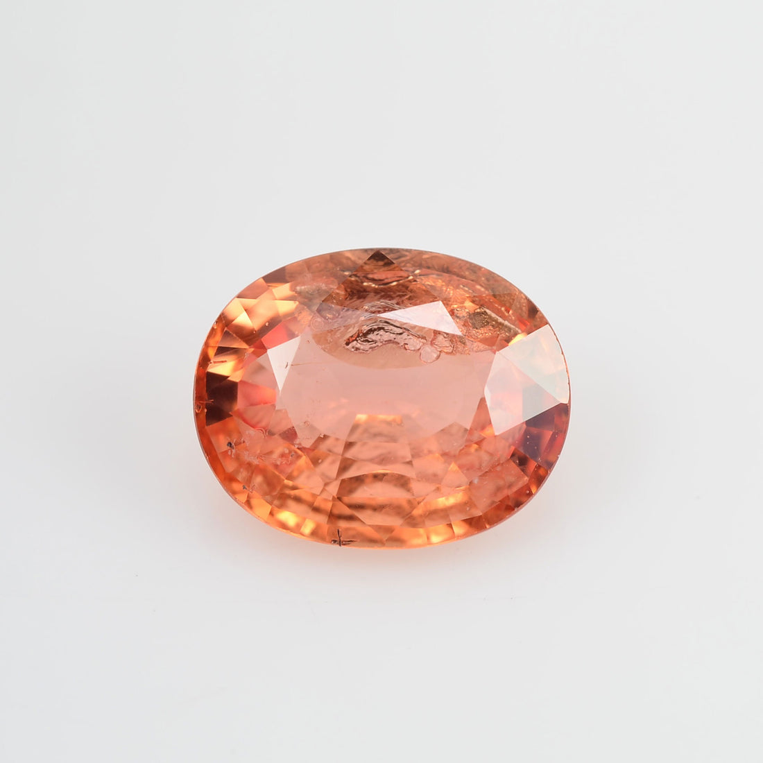 2.52 cts Natural Orange Sapphire Loose Gemstone Oval Cut