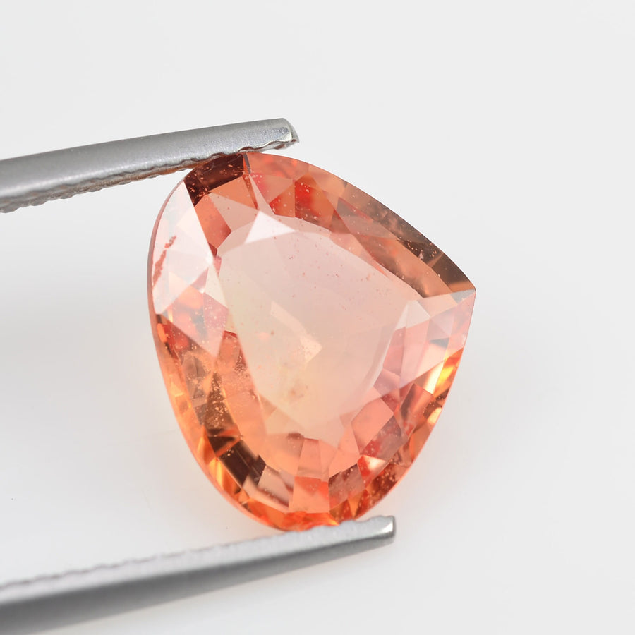 3.72 cts Natural Orange Sapphire Loose Gemstone Oval Cut