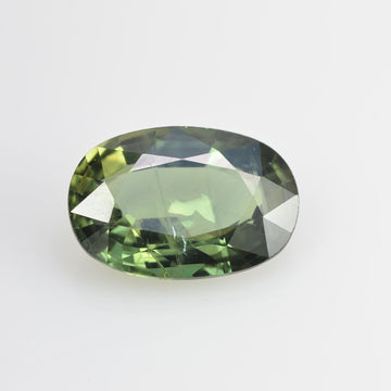 3.03 cts Natural Green Sapphire Loose Gemstone Oval Cut
