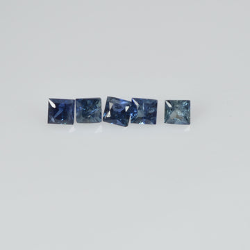 1.4-2.8  MM  Natural Princess Cut Blue Sapphire Loose Gemstone - Thai Gems Export Ltd.