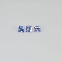 1.6 - 3.9 MM  Natural Princess Cut Blue Sapphire Loose Gemstone - Thai Gems Export Ltd.