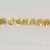 Natural Yellow Fancy Sapphire Loose Gemstone Diamond Cut Set