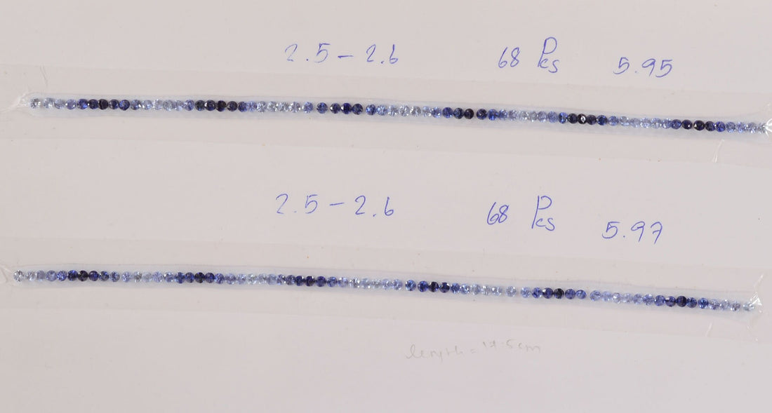 Natural Blue Fancy Sapphire Loose Gemstone  Diamond  Cut Set