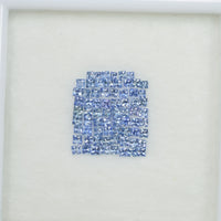 1.3-1.9 MM  Natural  Blue Sapphire Loose Gemstone Princess Cut