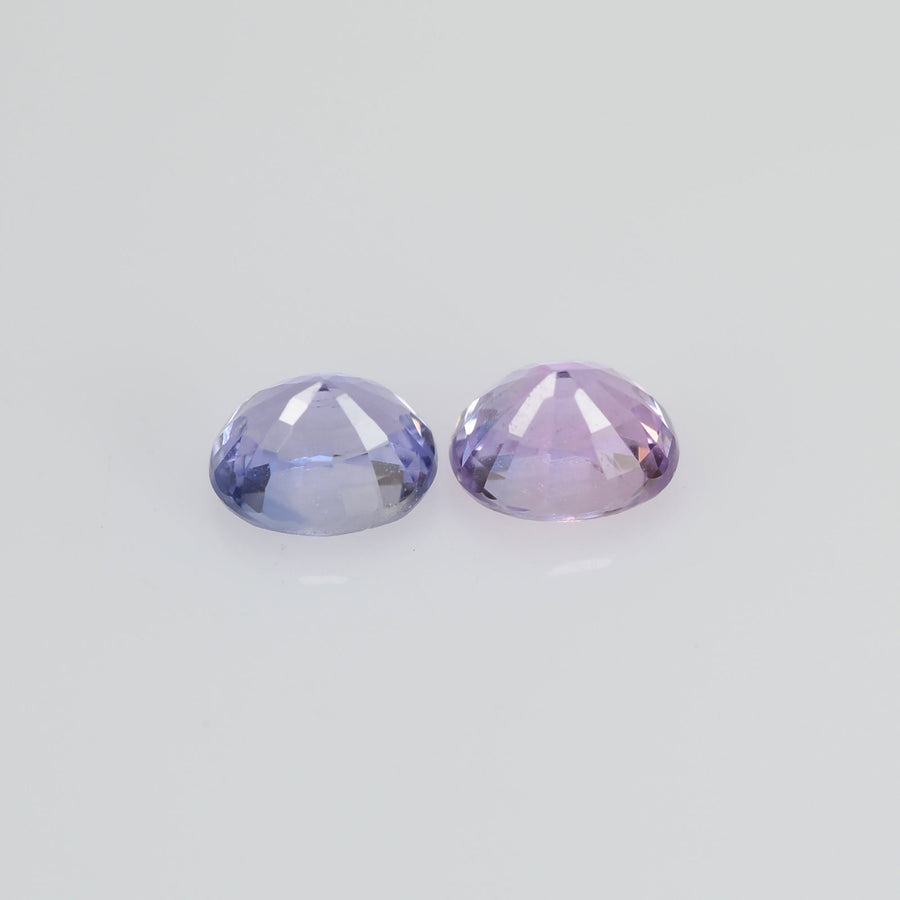 0.54 cts Natural Fancy Sapphire Loose Pair Gemstone Oval Cut