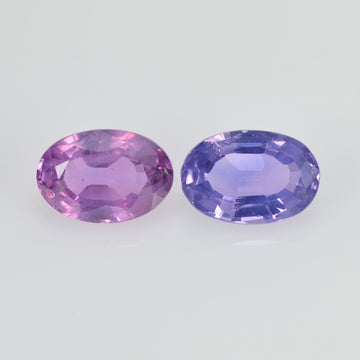 1.16 cts Natural Fancy Sapphire Loose Pair Gemstone Oval Cut