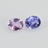 1.07 cts Natural Fancy Sapphire Loose Pair Gemstone Oval Cut