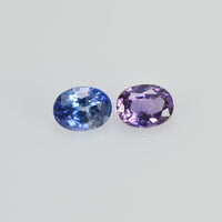 0.46 cts Natural Fancy Sapphire Loose Pair Gemstone Oval Cut