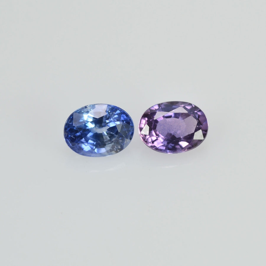 0.46 cts Natural Fancy Sapphire Loose Pair Gemstone Oval Cut