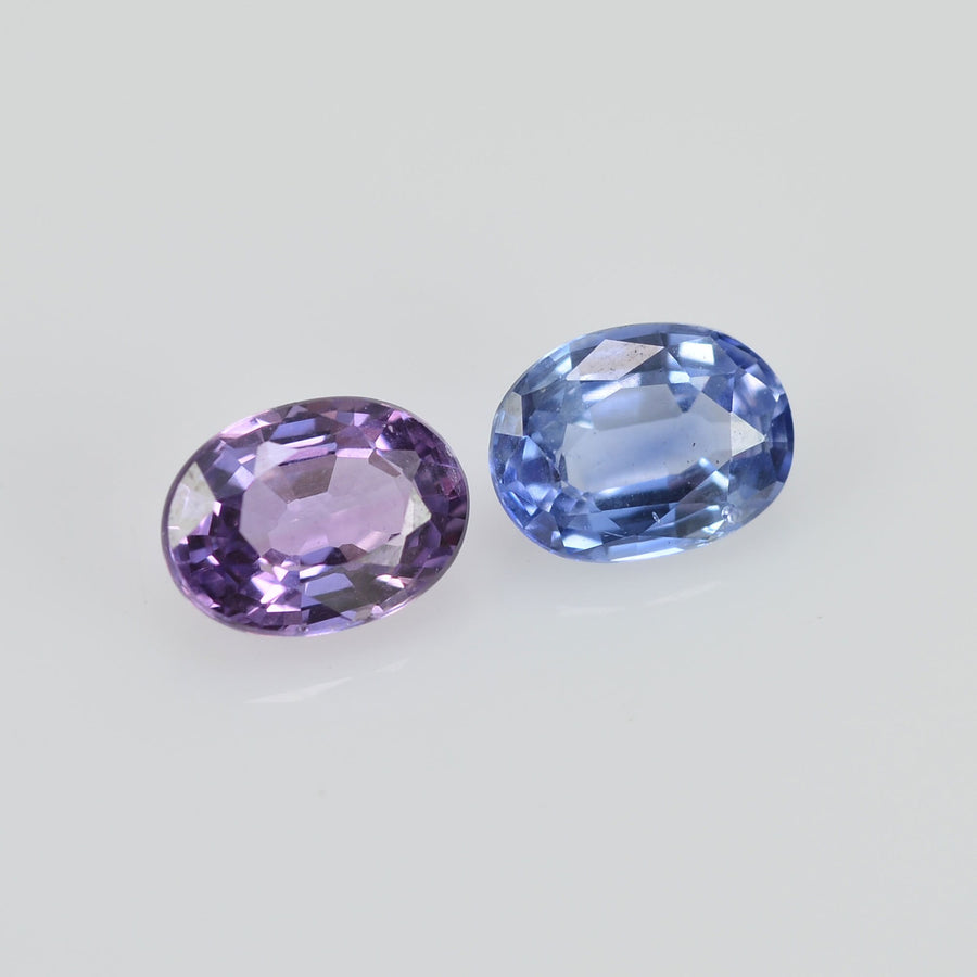 0.72 cts Natural Fancy Sapphire Loose Pair Gemstone Oval Cut
