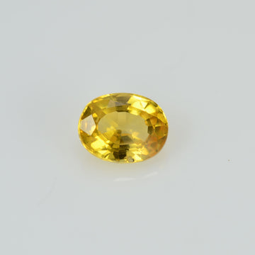 0.40 cts Natural Yellow Sapphire Loose Gemstone Oval Cut